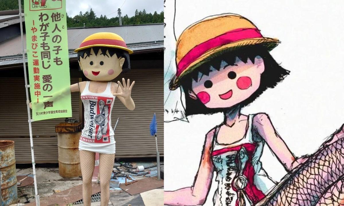 小丸子「長大了」短裙漁網絲襪現身日本街頭 吸7萬likes