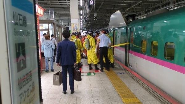日本仙台發生化學品在新幹線列車上洩漏事件。(X)