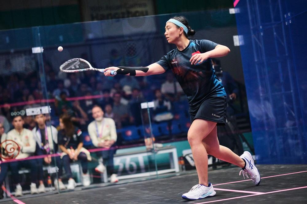 香港壁球代表陳善鈺。(港協暨奧委會圖片)