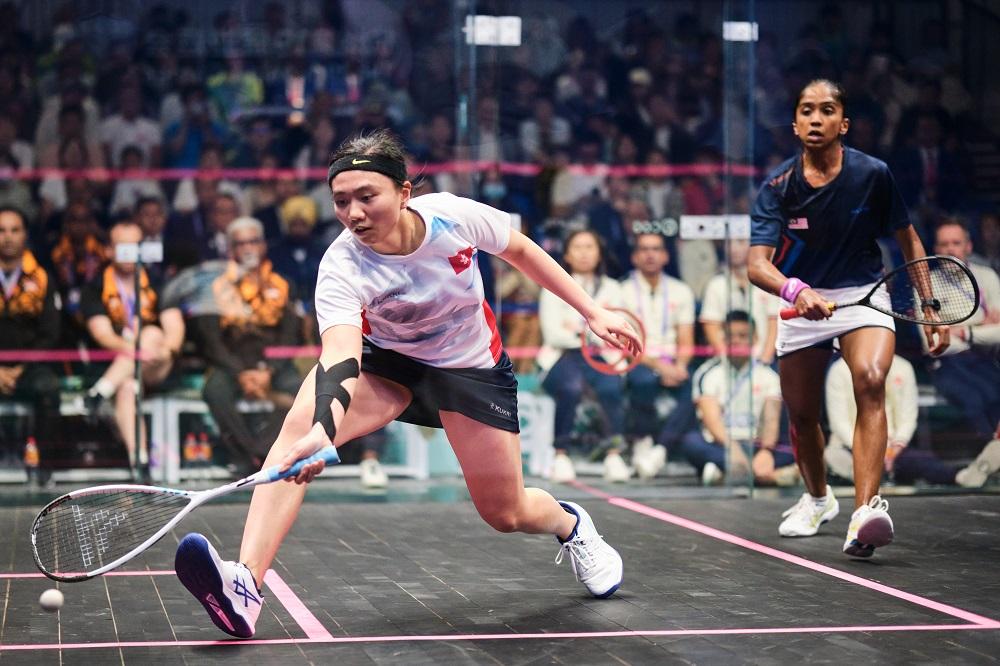陳善鈺在女單決賽獲銀牌。(港協暨奧委會圖片)