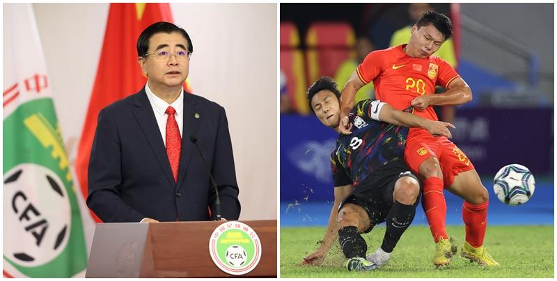 中國足協本月16日選出新任主席及旗下成員，由前遼寧省體育局局長宋凱當選。內媒報道，宋凱昨日(25日)首次與足協全體員工見面，並發表35分鐘的「就職演說」，期間剖析現時中國足球存在的問題，批評中國球員不肯加操。 (新華社)