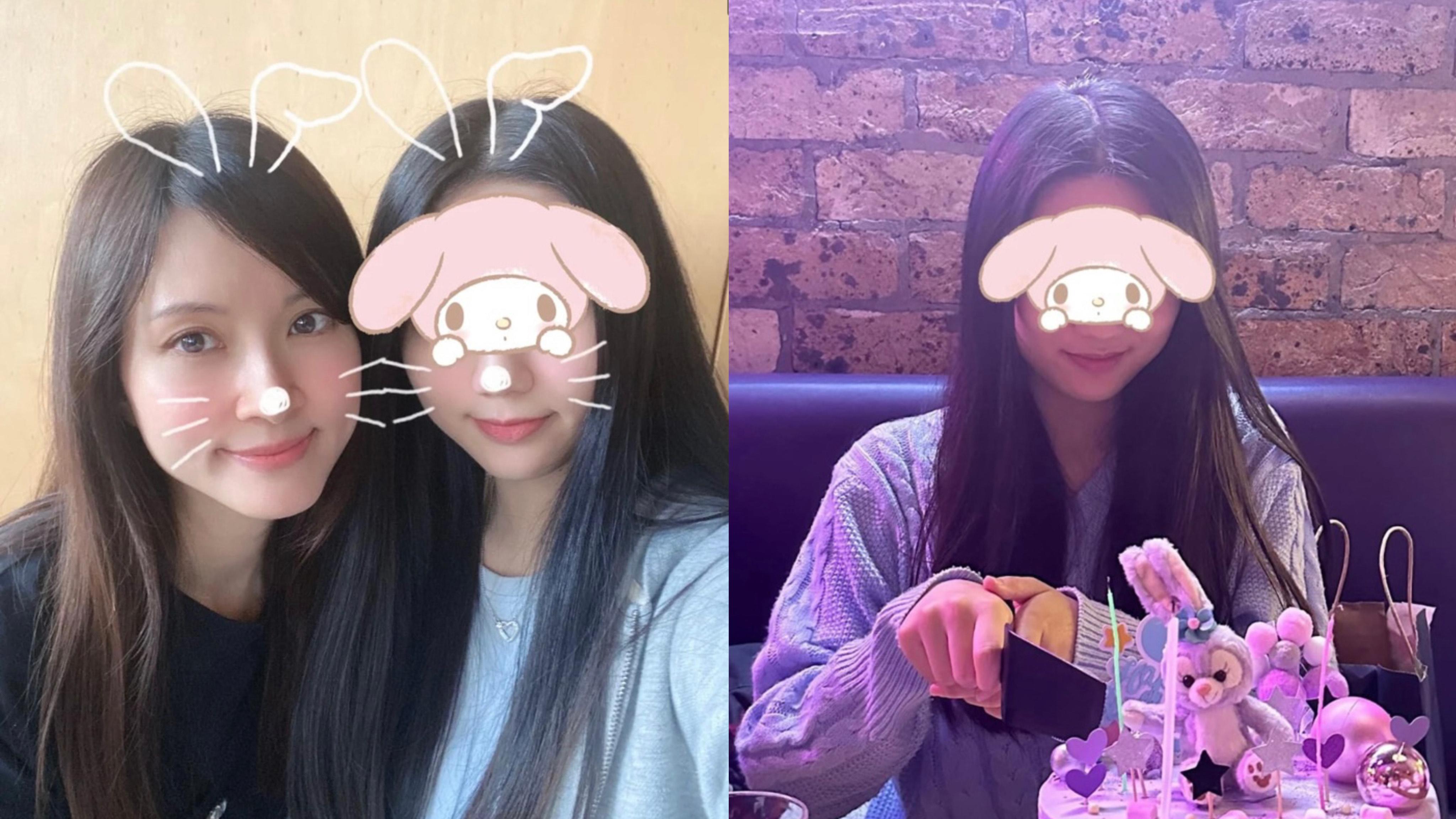 44歲小雪為19歲女兒慶生 童顏靚樣獲讚仿如兩姊妹