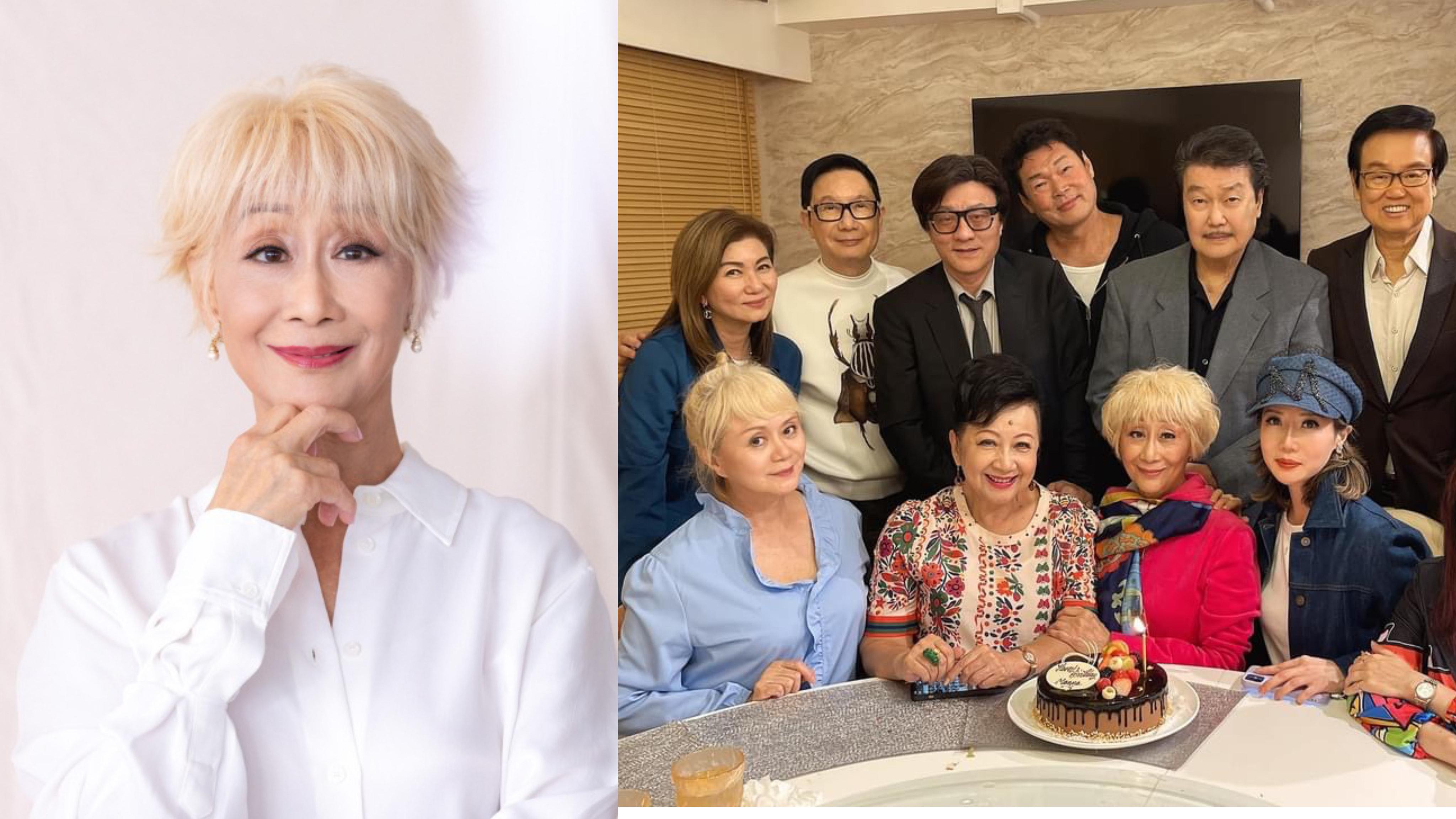 陳曼娜72歲生日獲好友到賀 出山拍廣告化身「萬朱莎華」