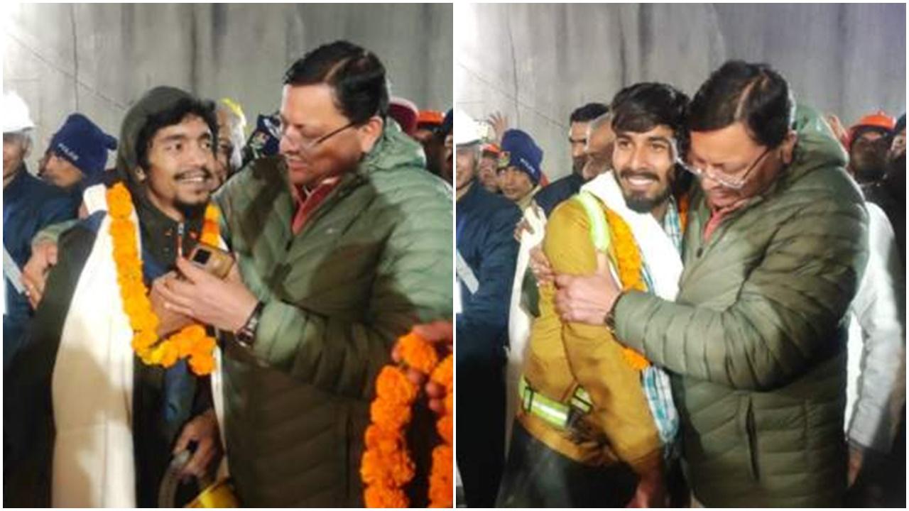 印度41名工人被困隧道17日後全部獲救。(X)