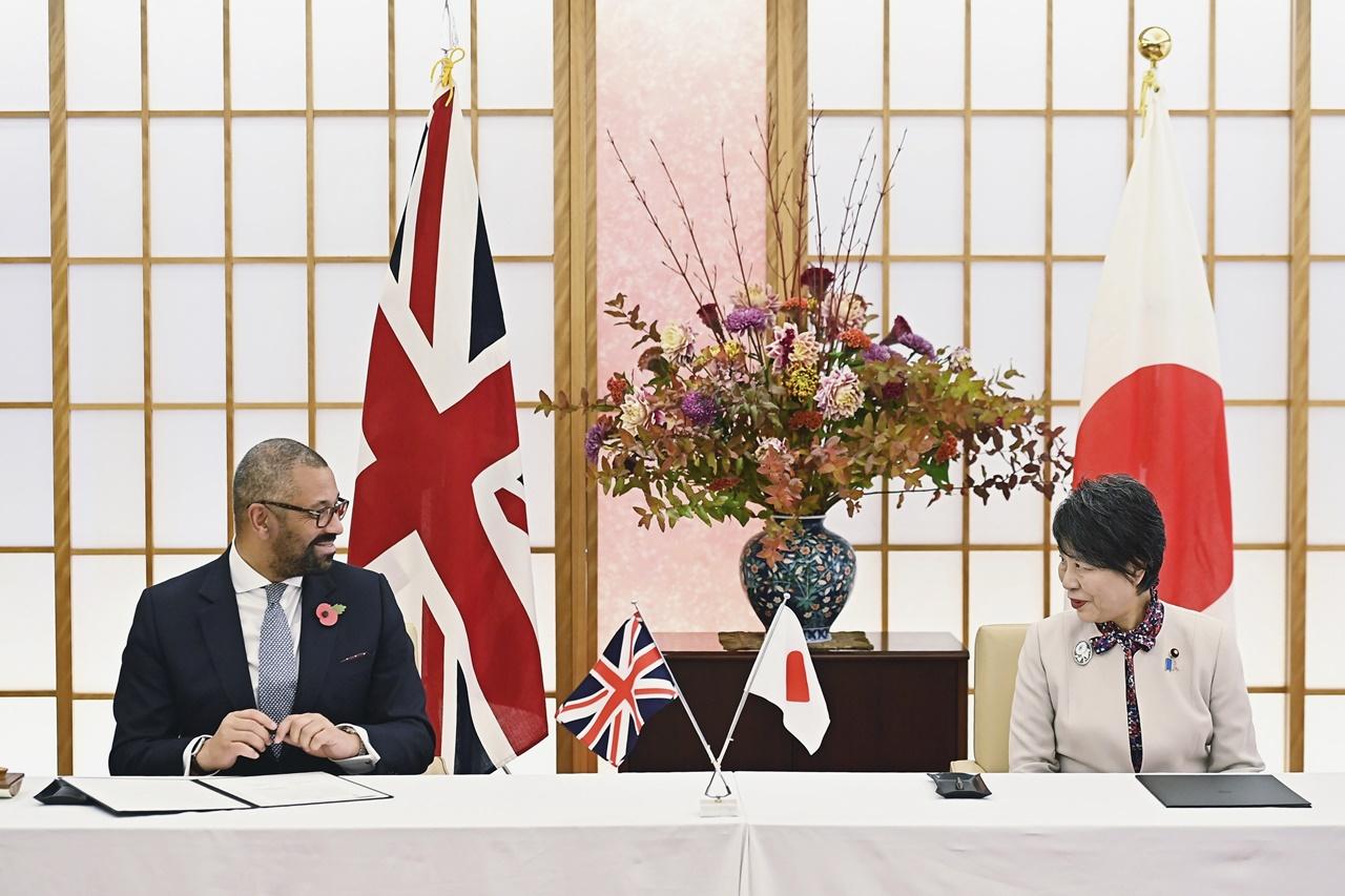 回應英日「2+2」會談，中國駐英使館批企圖在華製造混亂。(AP)