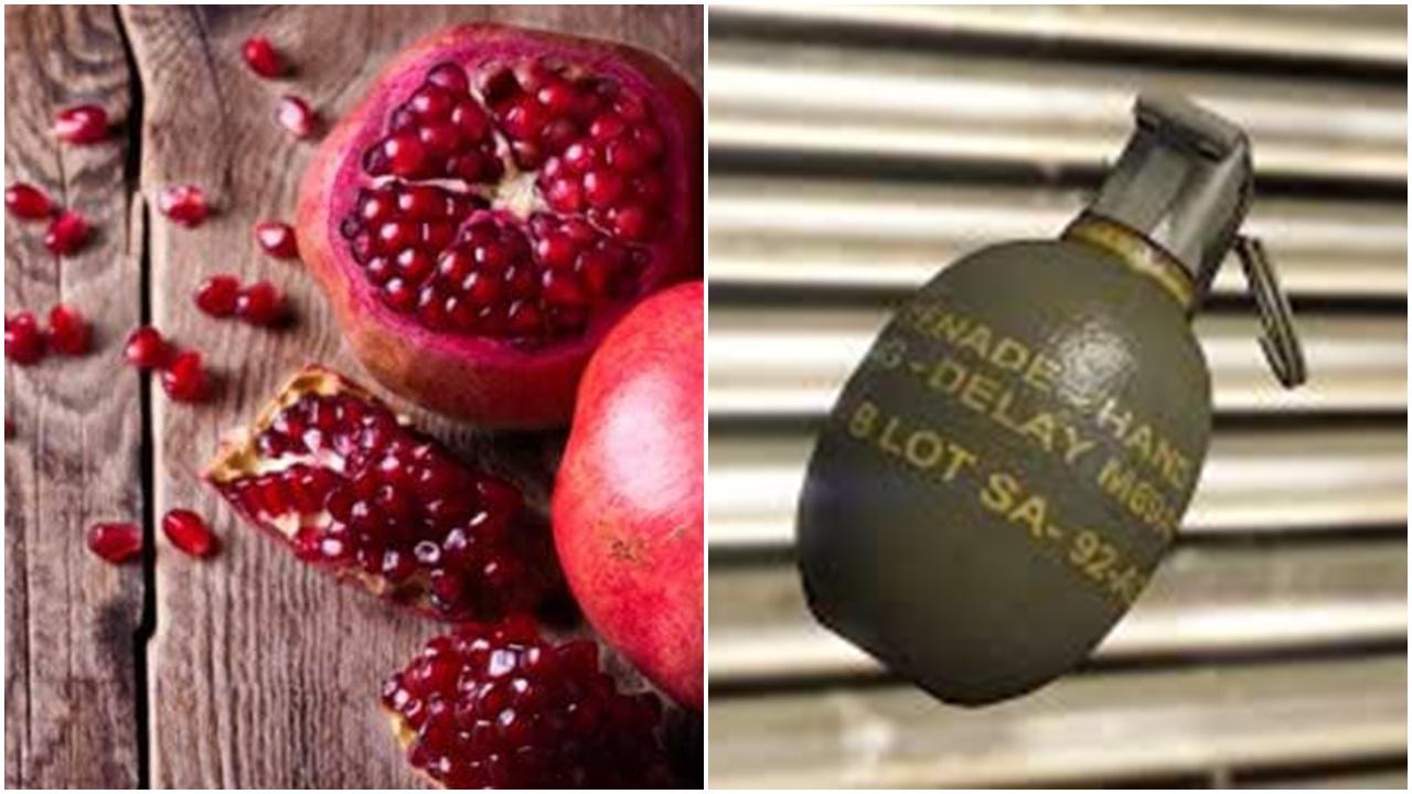 手機將石榴汁譯做手榴彈，俄男慘遭警方擎槍指嚇趴地。(網上圖片)