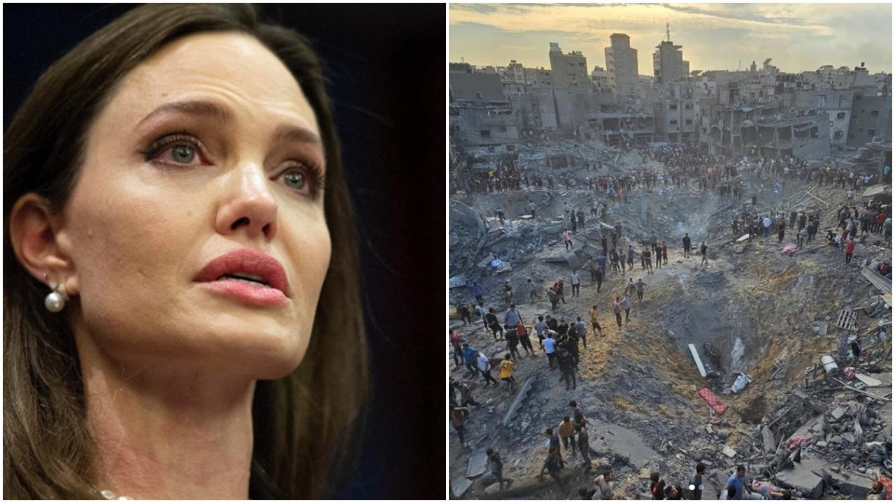 安祖蓮娜祖莉譴責以軍蓄意轟炸平民，指加沙正變為萬人塚。