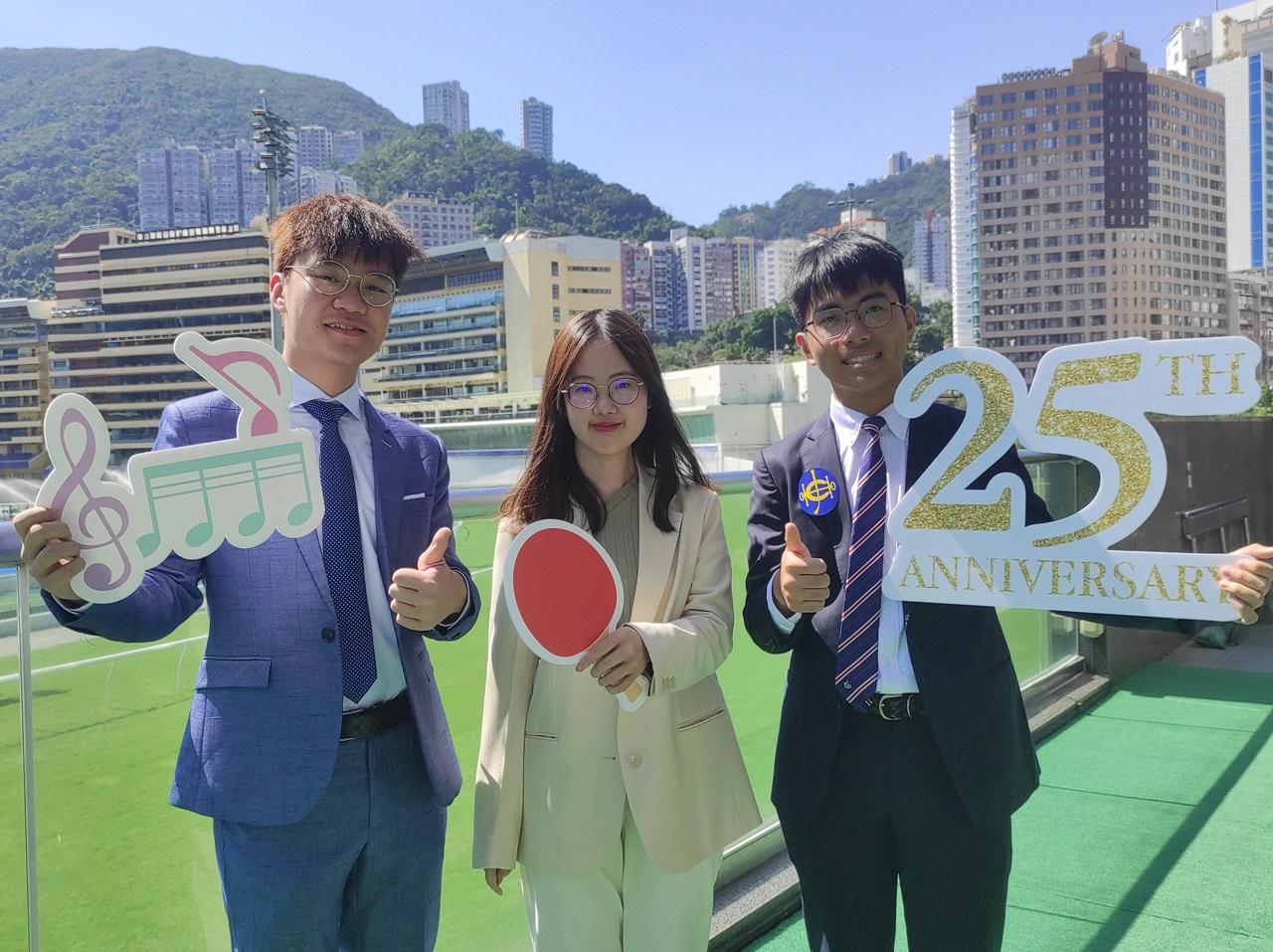 (左起)黃智麟、王愉程及羅澤嘉。(李朗僑攝) 