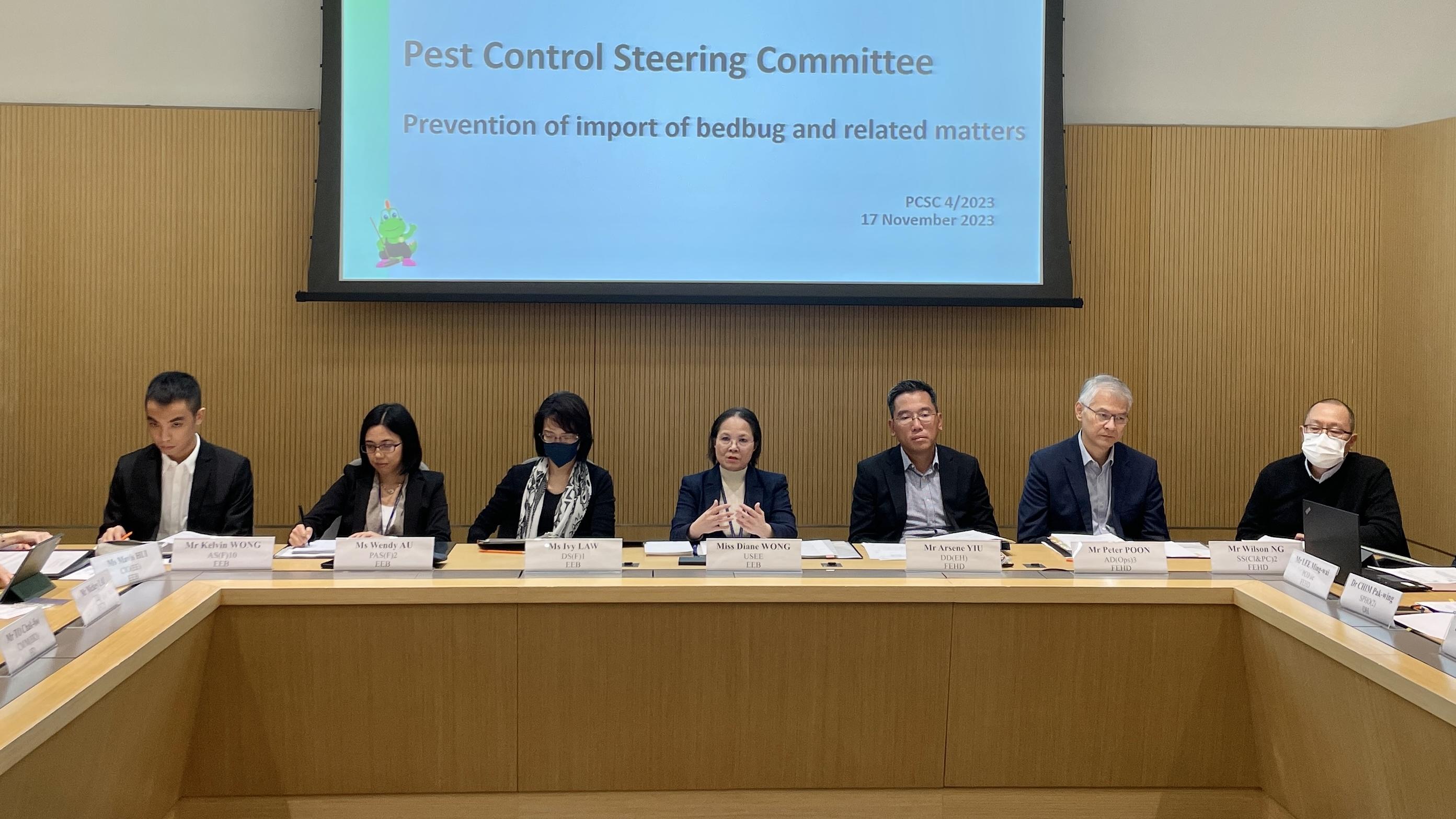 床蝨｜治蟲鼠督導委員會今日開會　指示部門到機場及口岸等實地視察