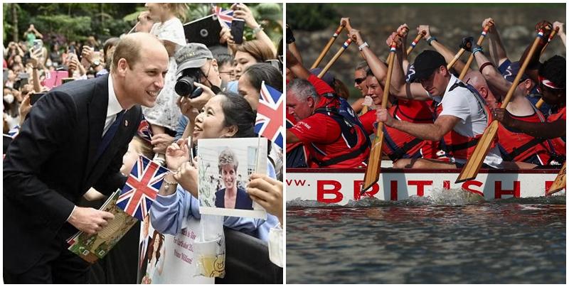 英國王室｜威廉訪新加坡大受歡迎  參與英龍舟隊訓練