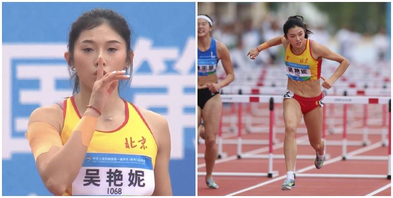 「跨欄女神」吳艷妮全國學生運動會奪金