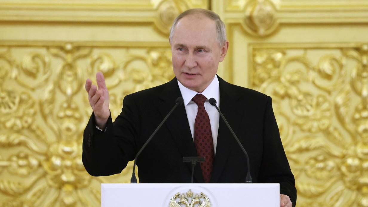 普京：俄德因北溪天然氣管爆炸中斷合作，俄羅斯不接受集團對抗。(AP)