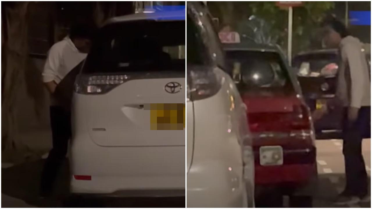 的士司機疑屙尿幫人「洗車」