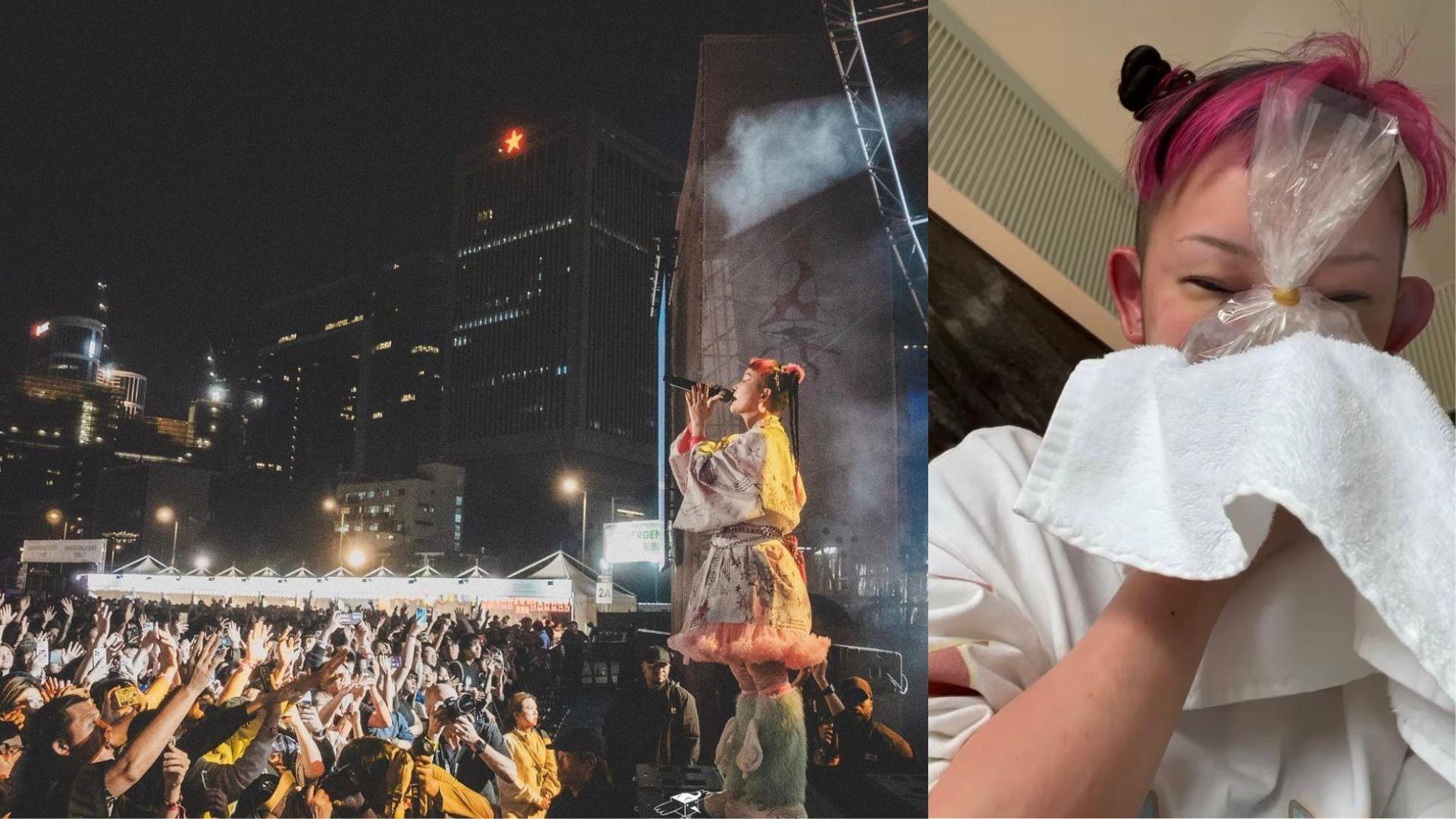 Clockenflap演出成功 Wednesday Campanella新主音詩羽離港前出疹睇急症