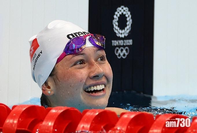 何詩蓓一日奪兩金，美國公開賽先贏200捷再贏100蛙。(資料圖片)