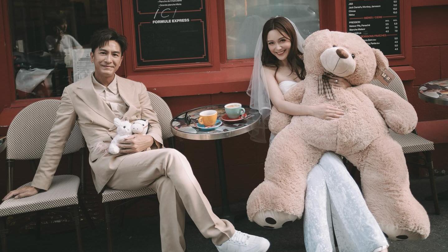 馬國明湯洛雯結婚｜巴黎婚照第二彈 連埋訂情公仔放閃