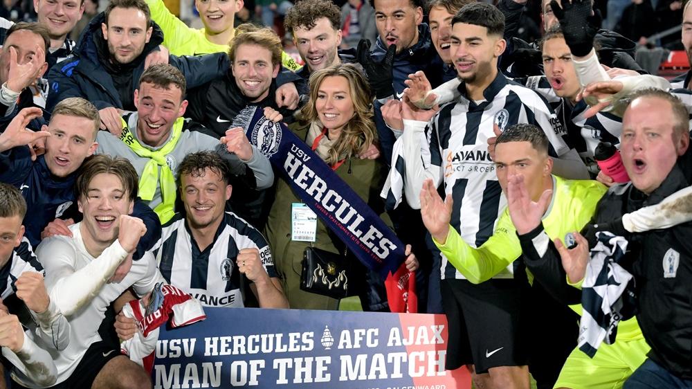 荷蘭第4級聯賽的USV靴高斯，在荷蘭盃爆冷擊敗阿積士。(USV靴高斯X)