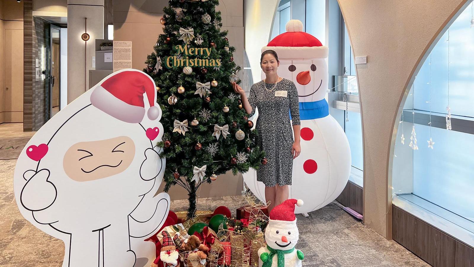 連方I展銷廳布置冬日聖誕裝置 與樂豆歡度聖誕｜長沙灣新盤