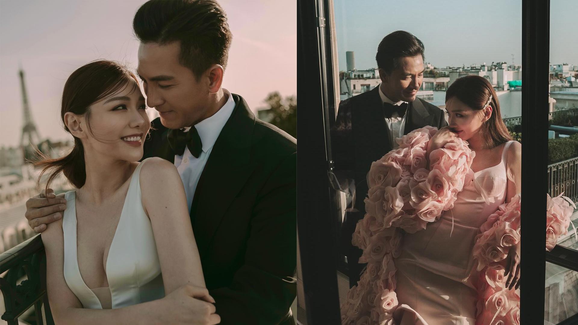 馬國明湯洛雯結婚｜巴黎超DeepV婚照曝光 靚湯婚前最後一激