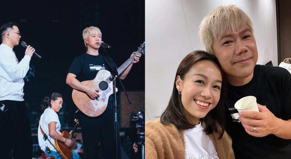 RubberBand泥鯭罕有開金口彈結他與隊友合唱  黃心穎聖誕捧場曬合照