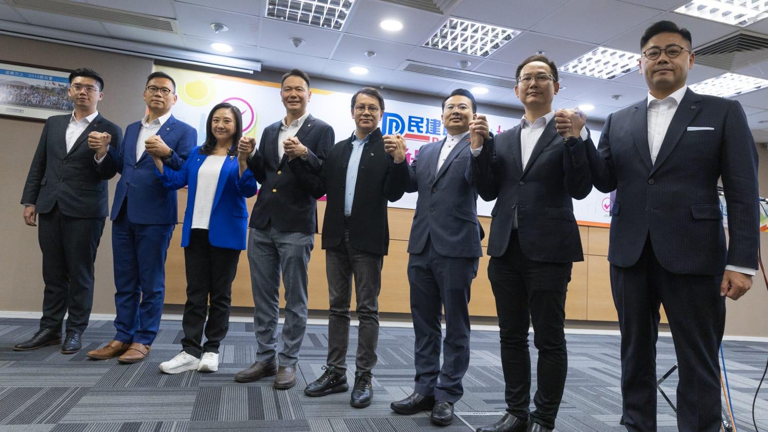 區議會選舉2023｜民建聯成大贏家　稱在中產區有票數增長(蘇文傑攝)