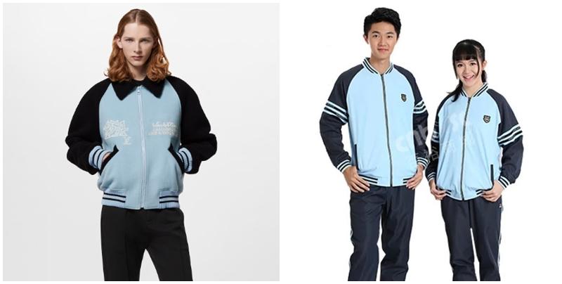 LV新款棒球褸撞衫內地校服　網民：70多元即享7萬同款