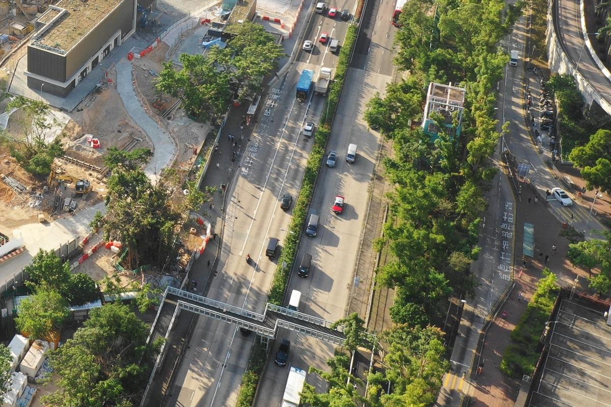 為配合天橋拆卸工程 龍翔道1.10晚至翌日凌晨分階段封路