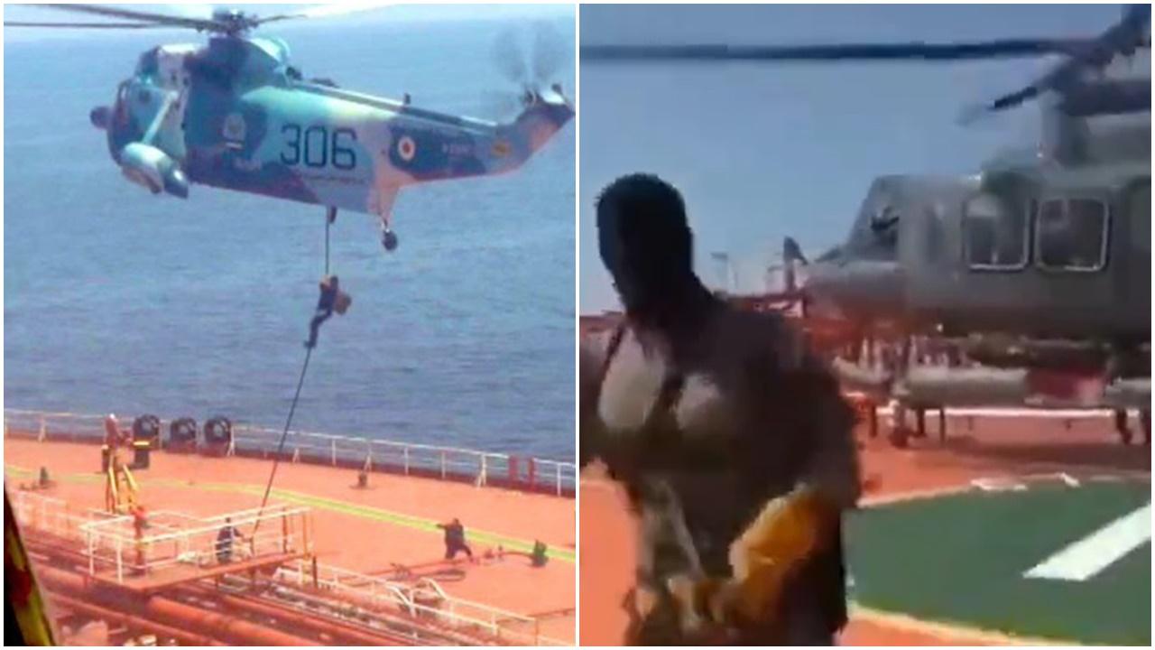 伊朗挾持運油輪報復美國去年偷石油，美方譴責促放船。(X)