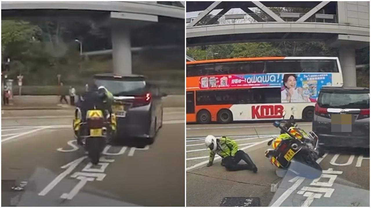 警鐵馬撞七人車。