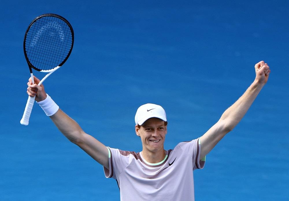 仙拿在澳網四強淘汰祖高域。(路透社)