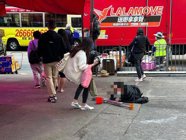 街頭行乞(警方圖片)