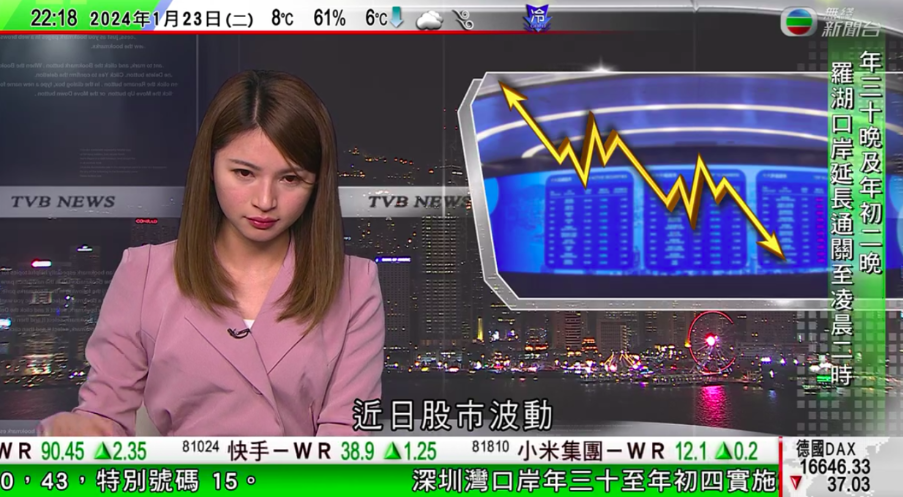 TVB主播廖淑怡報新聞突狂咳 一度切走直播畫面