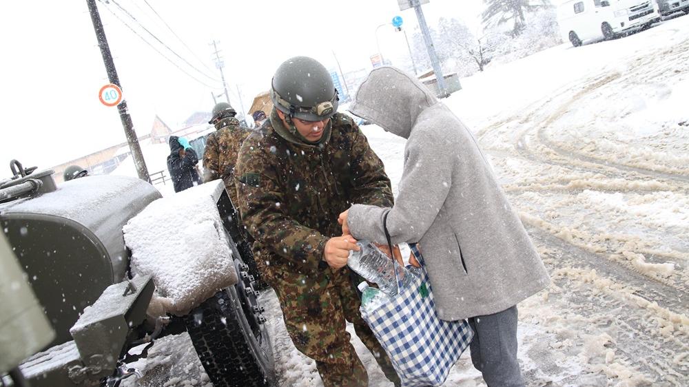 能登地區仍有近5萬戶缺食水供應。(陸上自衛隊X)
