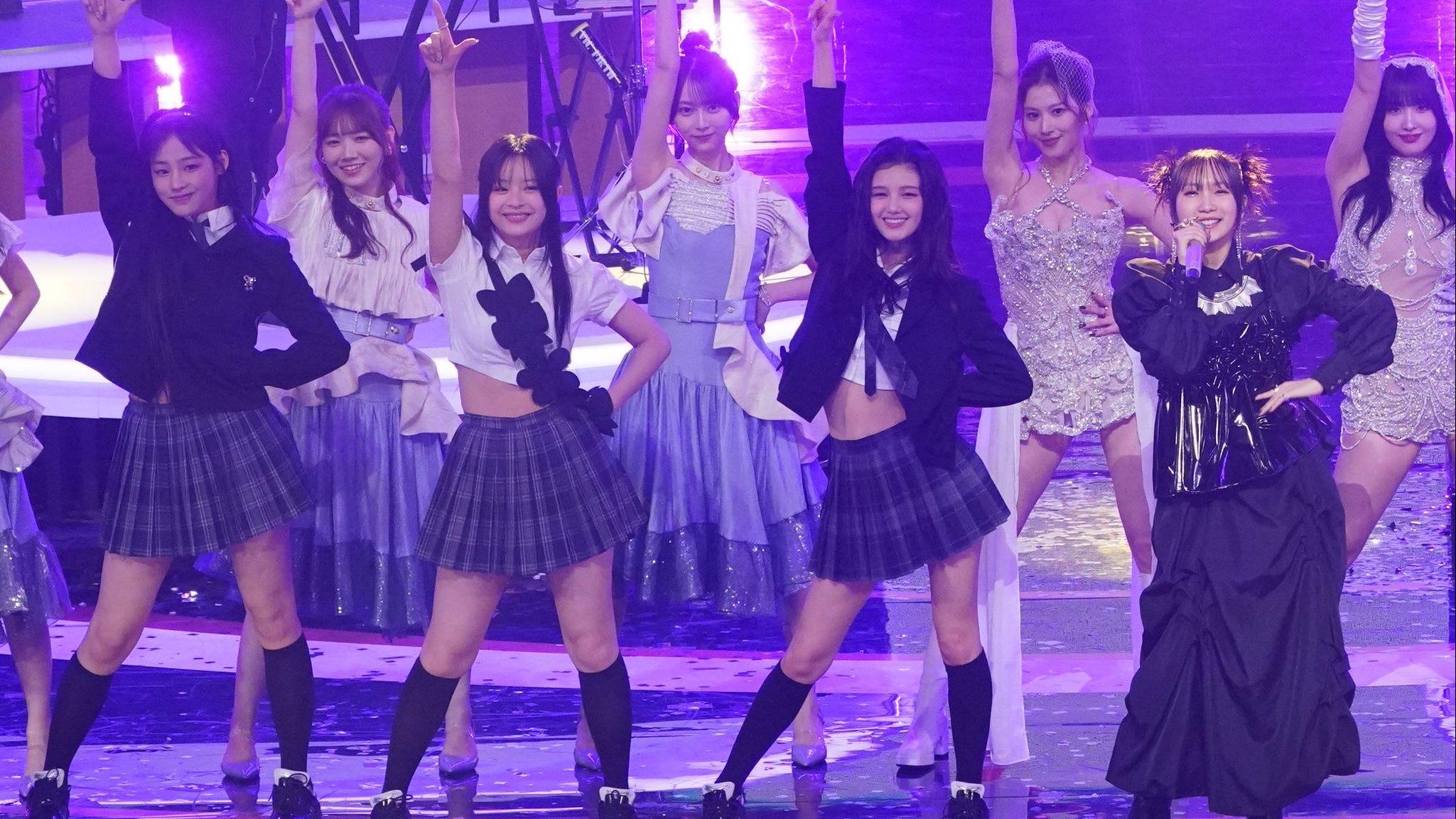 紅白｜NewJeans為YOASOBI《Idol》夢幻伴舞 紅組相隔兩年再度獲勝