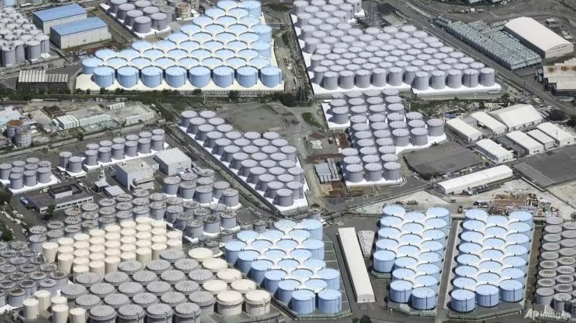 福島第一核電廠內核污水儲存糟。(資料圖片)