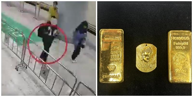 內地海關總署通報，西九龍站海關查獲一名入境旅客違規攜帶黃金制品，共2518.8克。