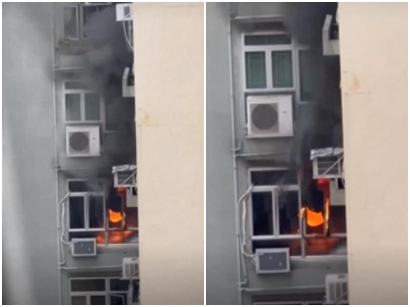 美孚新邨單位疑電暖爐起火　3母女被濃煙嗆醒慌忙逃生