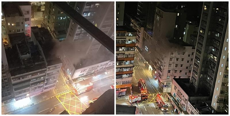 香港仔大廈起火3人吸濃煙不適 (南區之友2.0 FB)
