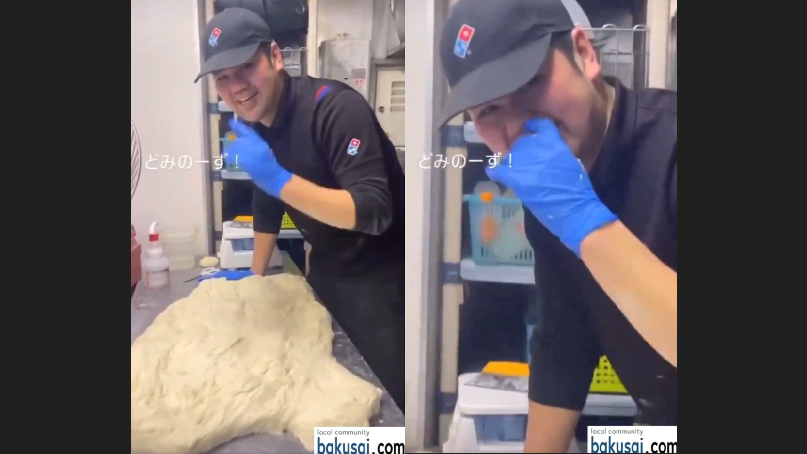 食安醜聞｜日本薄餅店員工 揉麵團時撩鼻屎 片段引發眾驚 公司急撲火(有片)