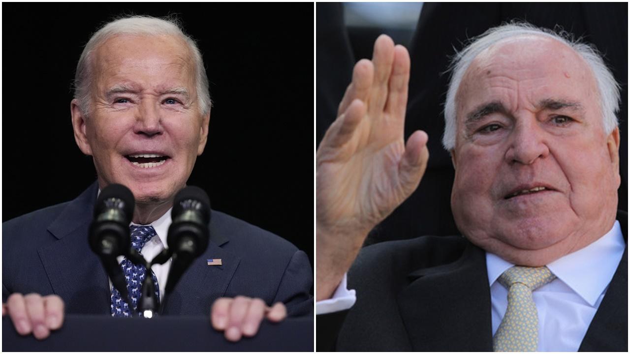 一星期第兩次，拜登又宣稱見到已故德國前總理科爾。(資料圖片)