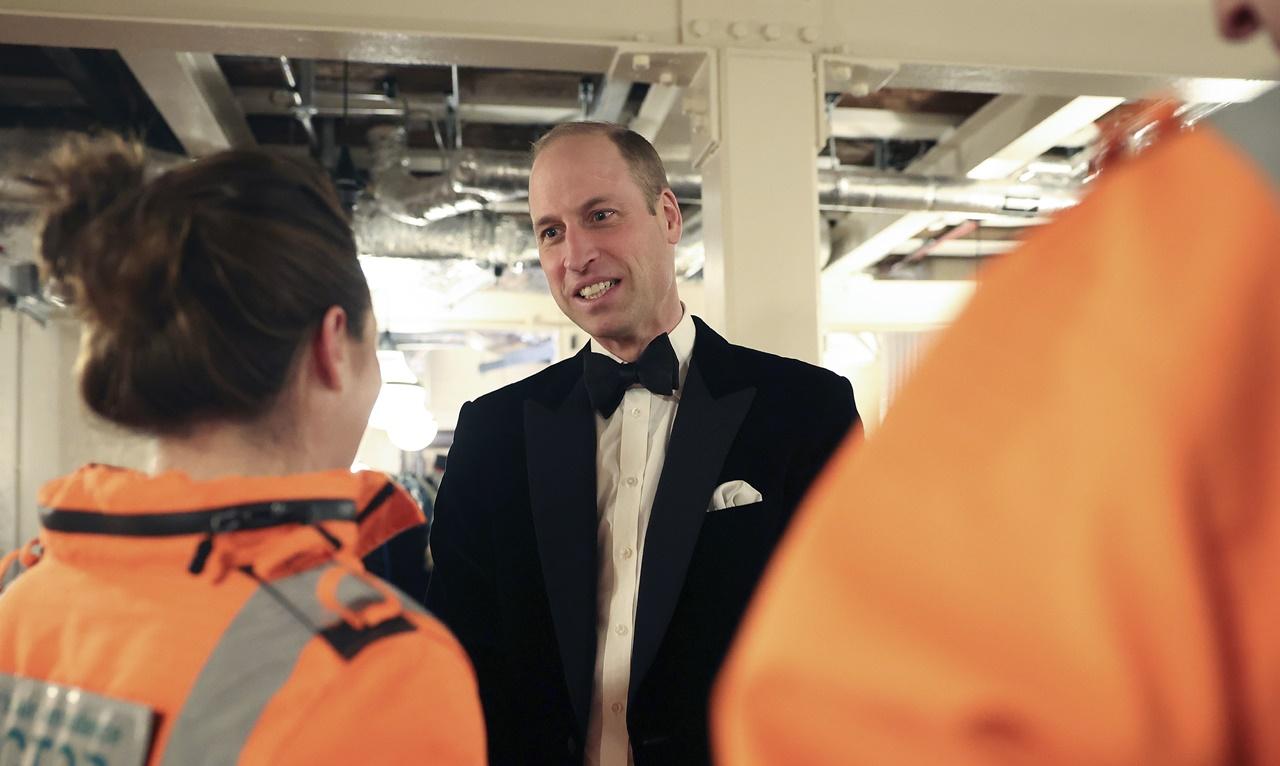 英王患癌後，威廉王子首露面：參加活動抖抖氣。(AP)