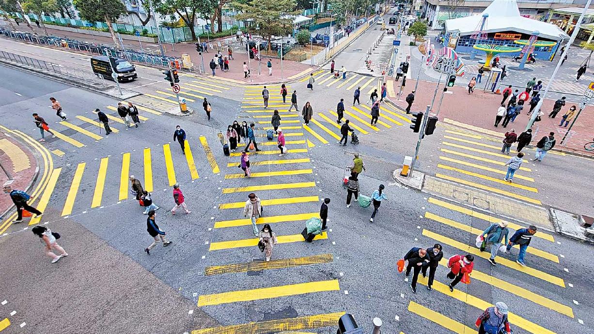 澀谷式「對角行人過路處」沙田沙角街十字路口全港首試