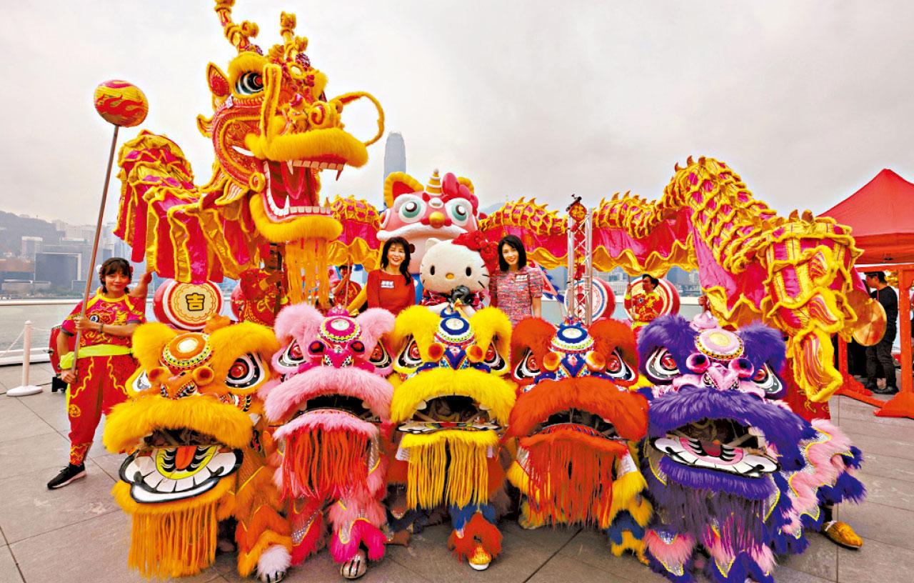 海港城金龍醒獅賀歲 鞏固香港第一商場地位