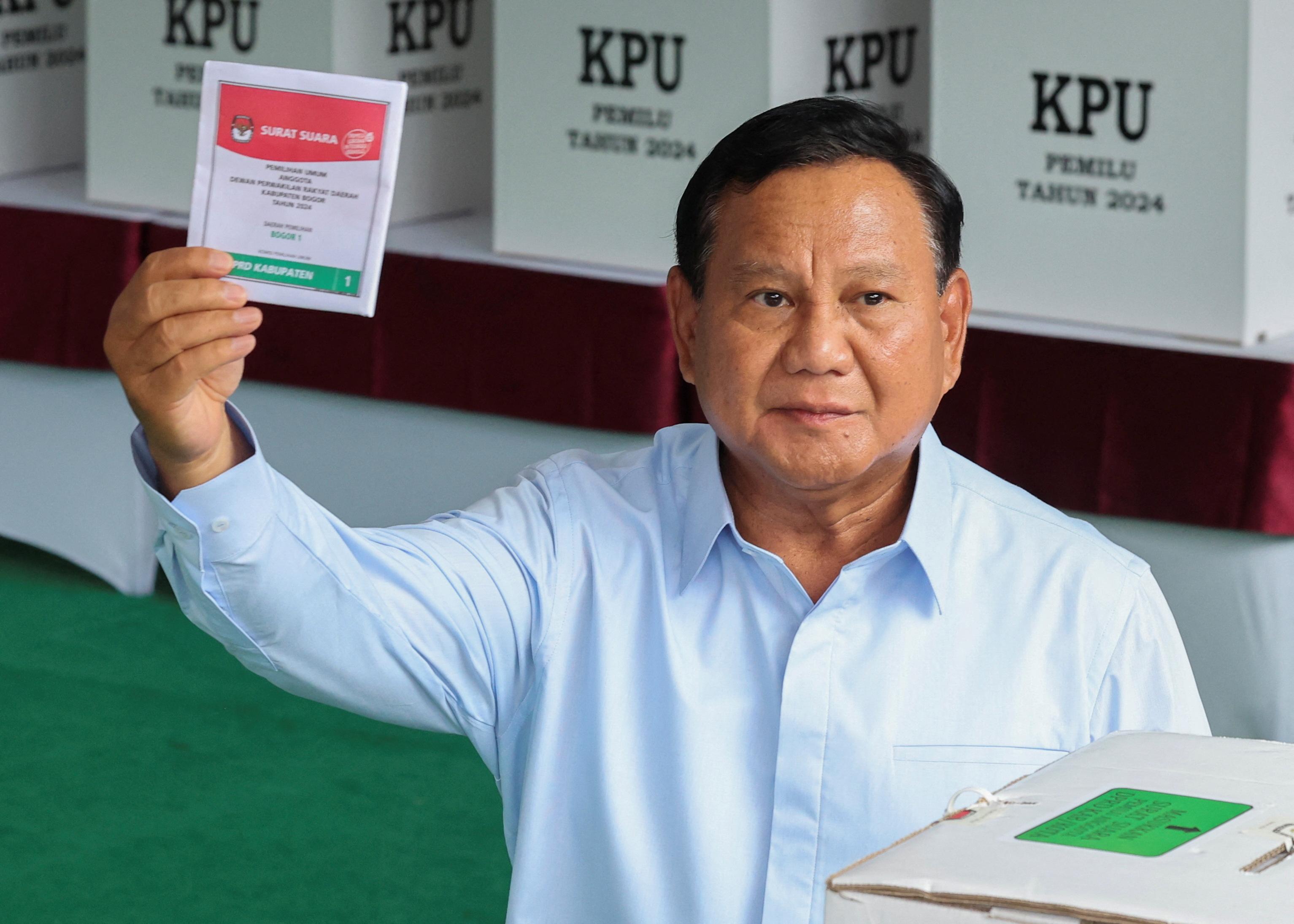 普拉博沃承諾如果當選，將延續佐科維多多的經濟發展政策（路透社）