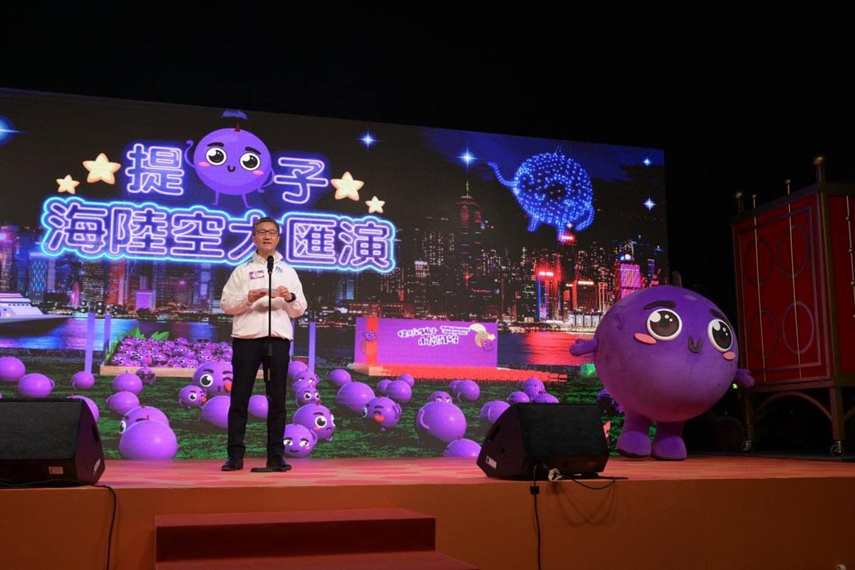 蕭澤頤表示，本港去年共有近4萬宗騙案。(警方FB圖片)