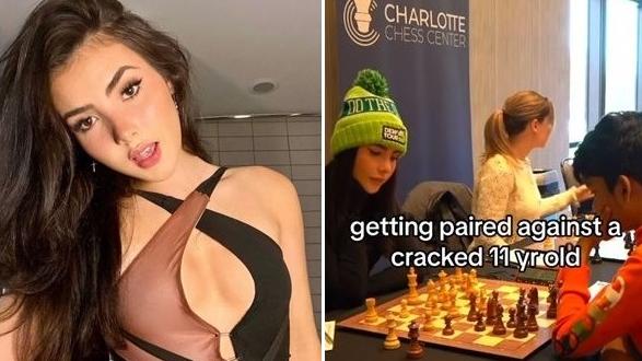 博泰斯發片表示與11歲棋手對賽。(互聯網)