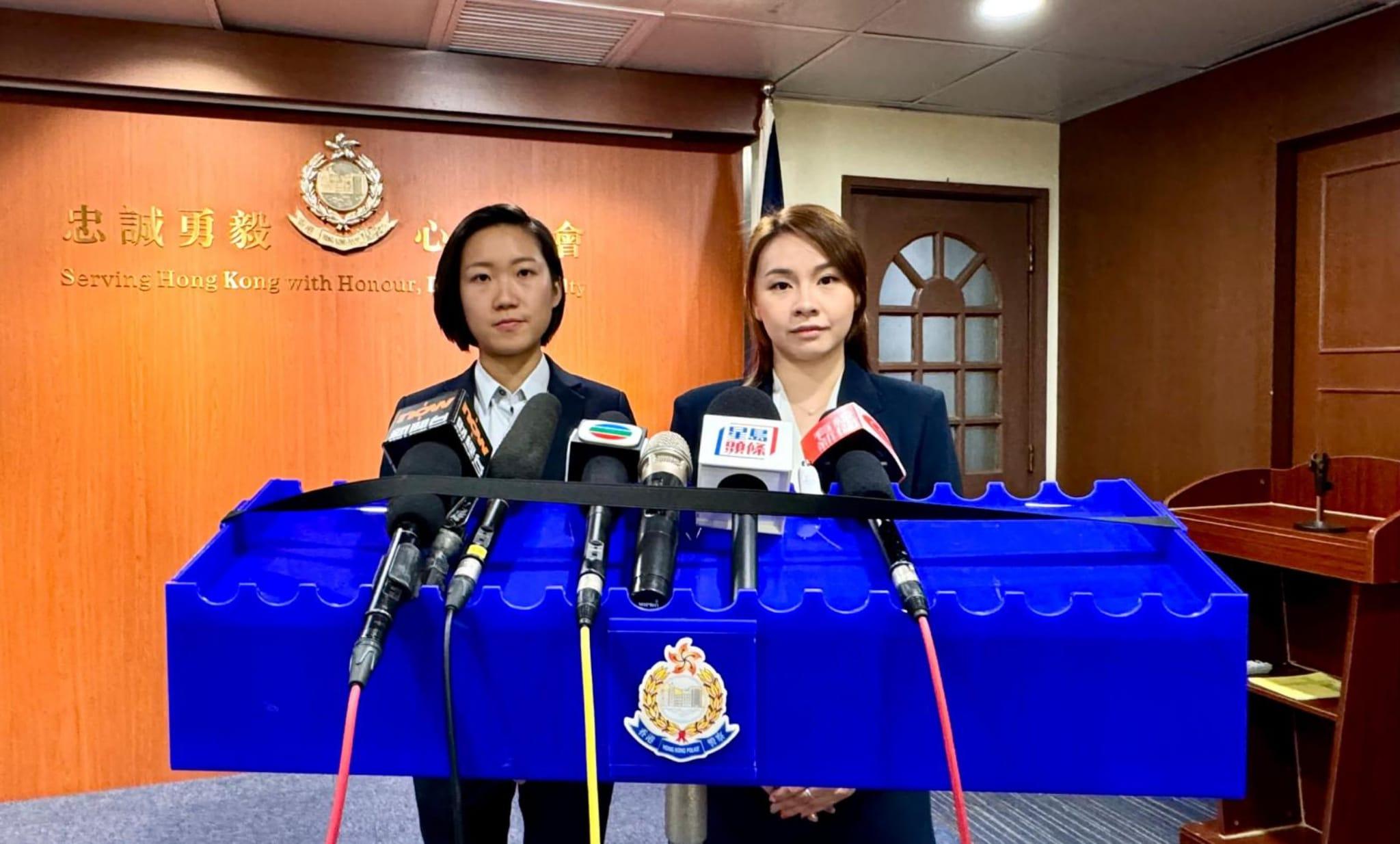 警方拘捕潑液男子。