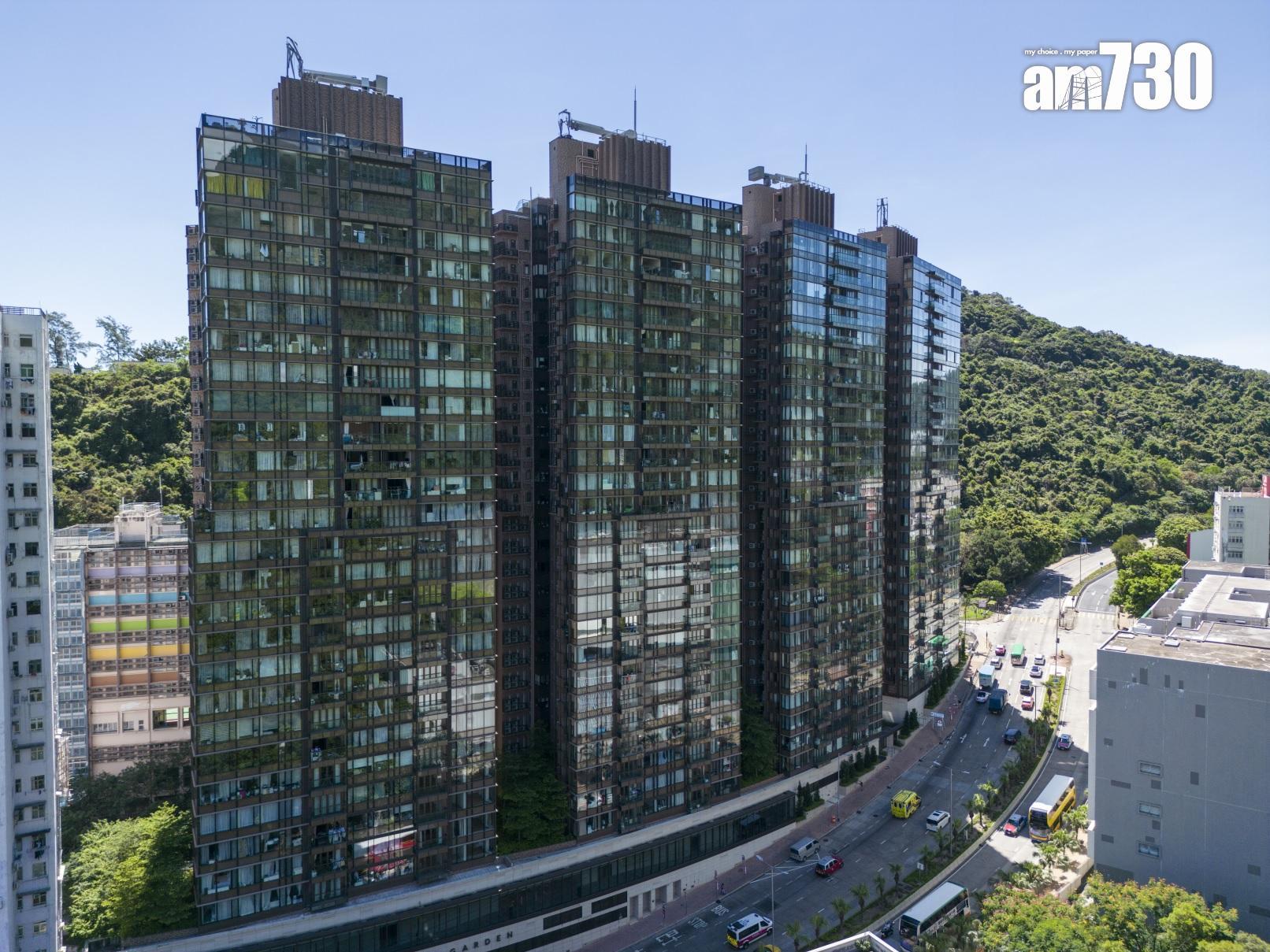 筲箕灣香島一伙套三房連工人套房單位，最新以5.7萬元租出。