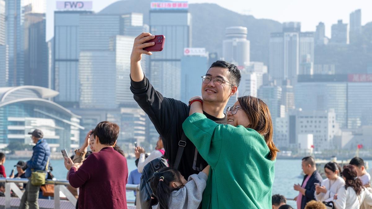 農曆新年4日長假期吸引75萬旅客人次訪港。(資料圖片／陳奕釗攝)