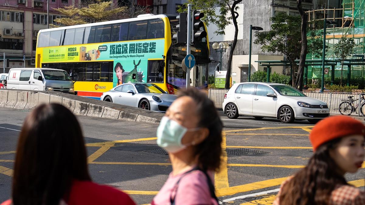 政府在押後垃圾徵費前連日在社區宣傳。(資料圖片／林靄怡攝)